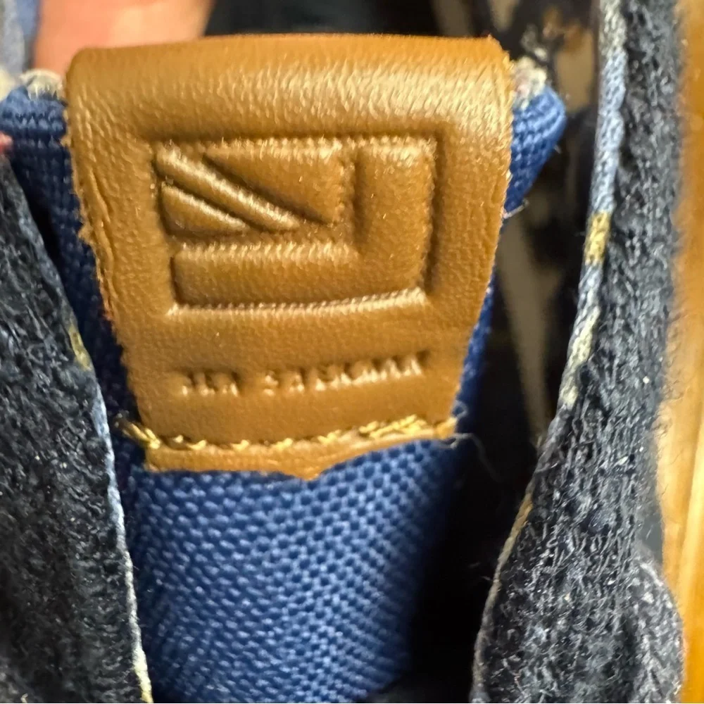 Ben Sherman Bristol Chukka Denim & Canvas Mid-Top Sneakers Size 11.5 Preppy Navy